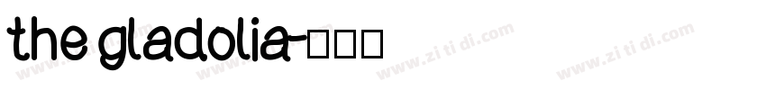 the gladolia字体转换
